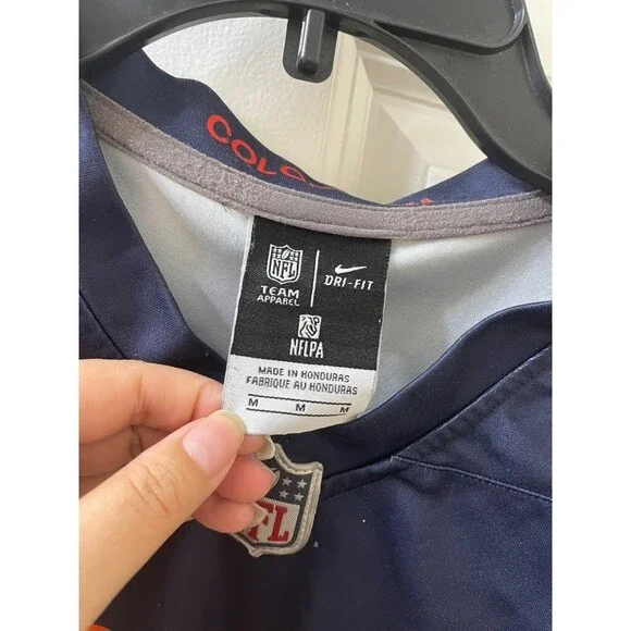 Nike Chicago Bears  Men's Jersey t shirt Navy Size M DEON BUSH #26 - Picture 6 of 8